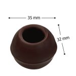 MEGA TRUFFLE SHELLS  DARK 70050 (7GR, 35x32mm)  /252 ΤΕΜ.
