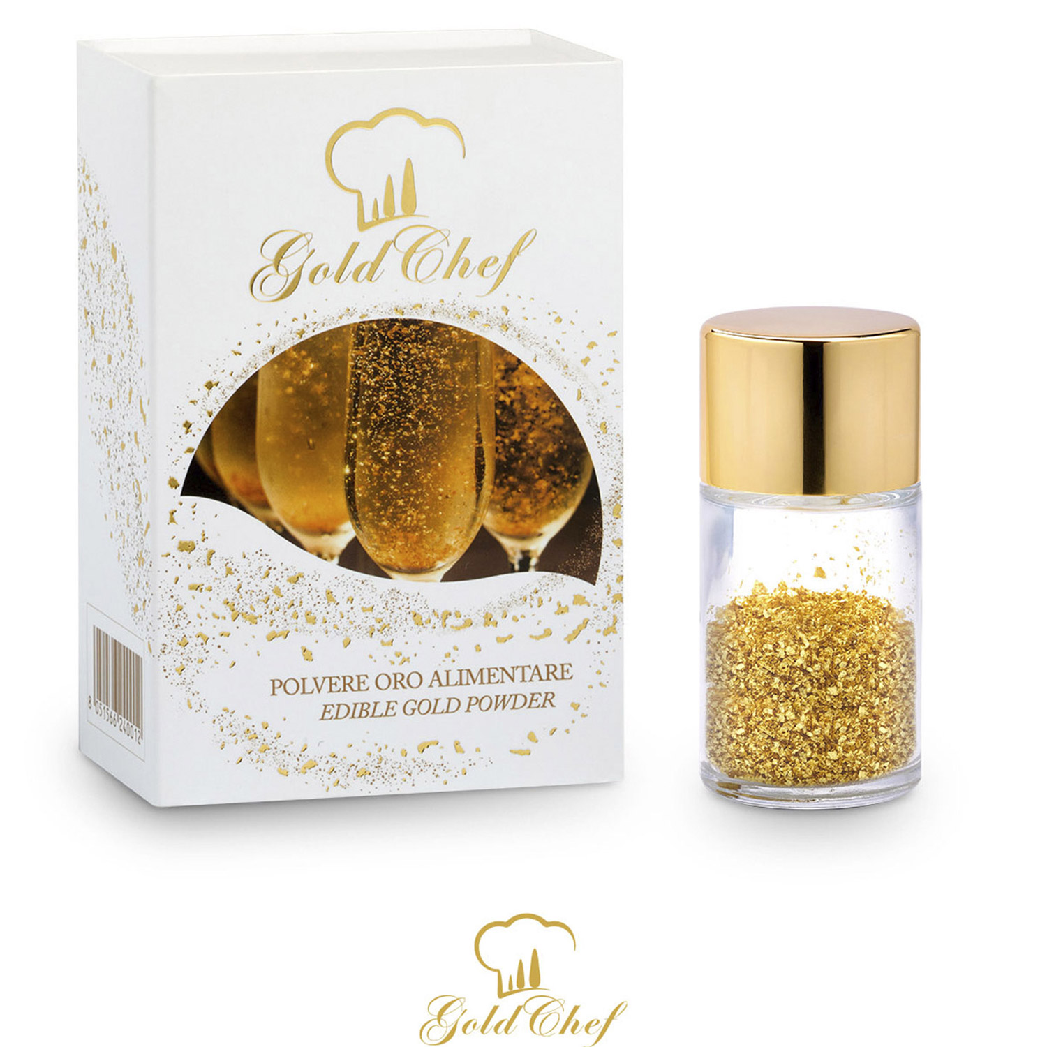 2277-0002 GOLD POWDER 23ΚΤ ΒΑΖΑΚΙ 1 gr ΙΤΑΛΙΑΣ - Image 1